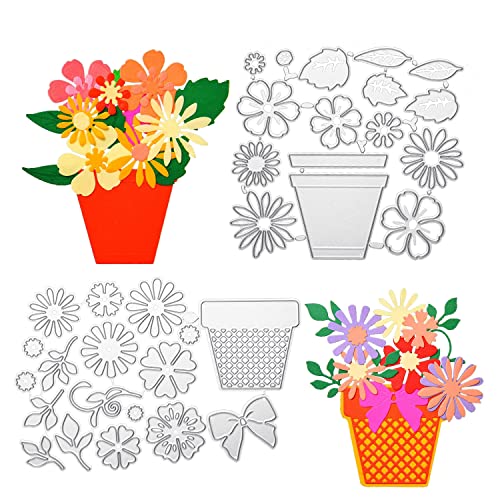 IOPYKKOA2 Sets 22 Stile Blume Blatt Metall Stanzformen Blume Hintergrund Rahmen Schablone Blume Form Prägung Stanzschablonen für DIY Prägung Fotorahmen Dekorative Sammelalbum Karte von IOPYKKOA