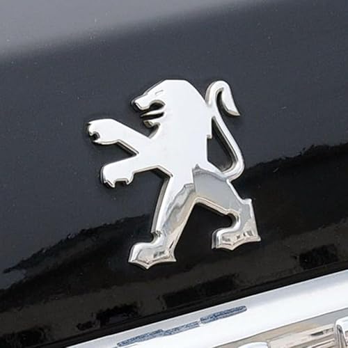 IOVATA Auto Emblem Aufkleber, für Peugeot 107 206 207 208 308 307 407 508 2008 3008 Buchstaben Emblem Aufkleber Auto Body Abzeichen Sticker Auto Abzeichen schmücken,B von IOVATA