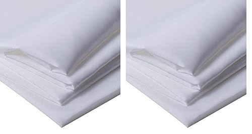 IPEA Futterstoff Stoff Weiß - 200 cm x 150 cm - Made in Italy - Meterware zum Nähen, Kleidung, Futter, Jacken, Hosen, Röcke, Möbel, Kissen - Polyester Stoff zum Futter (Packung mit 2) von IPEA