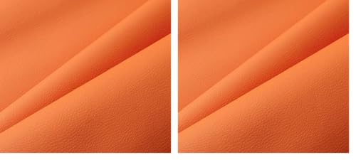 IPEA Kunstleder Orange für Dekor und Beschichtung 140 x 50 cm - Made in Italy - Kunstleder für Sofas, Stühle, Kleidung, Accessoires - Polsterstoff Bezugsstoff Lederoptik - Halben Meter (Packung mit 2) von IPEA