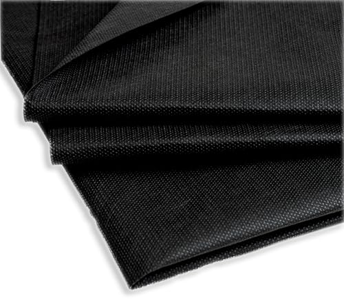 IPEA Unkrautvlies Rückseitenvlies Spannvlies Schwarz 75 g/m2 – Große 5 Meter x 1 Meter – Made in Italy – Mehrzweckstoff zum Nähen, Garten, Futter, Kissen, Matratzen, Tischdecken, Pflanzen von IPEA