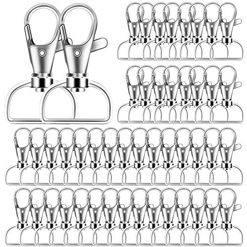 40 Stück Schlüsselketten-Clip-Haken, Premium-D-Ring-Clip, Schlüsselanhänger, Schlüsselband, Drehgelenk-Karabinerhaken, Schlüsselring für Handwerk und Geldbörsen-Hardware (1,9 cm) von IPXEAD