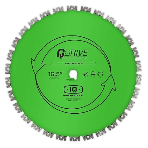 420mm segmentiertes Q-Drive Sägeblatt, grün Sägeblatt für harte Materialien für die iQMS362i von IQ Power Tools