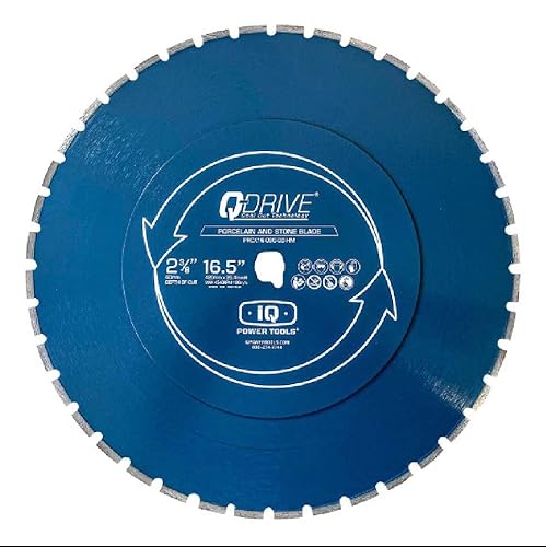 iQ 420mm segmentiertes Q-Drive Sägeblatt mit geräuscharmem Kern, blau von IQ Power Tools