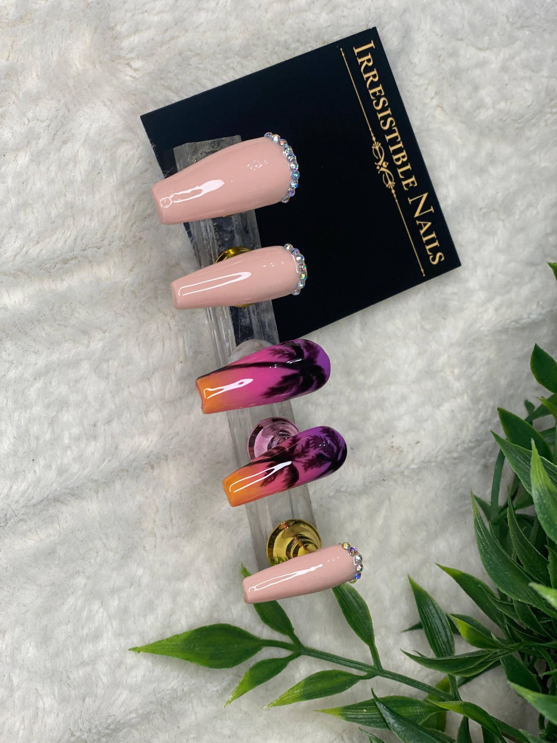 Palme Sonnenuntergang von IRRESISTIBLENAILS