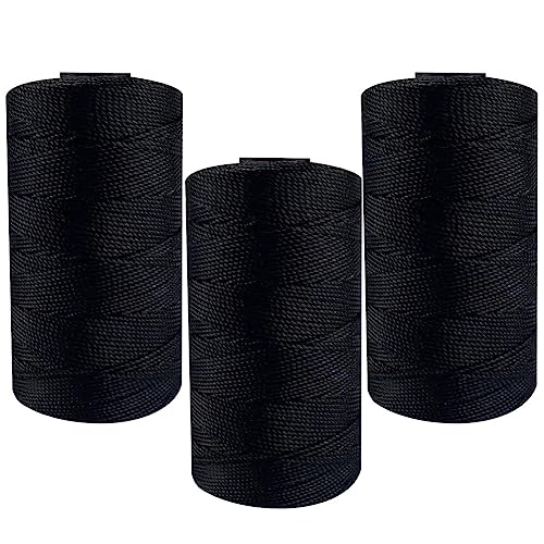 3 Stuck Makramee Garn 1,5 mm Baumwollgarn Makramee Makramee-Schnur Baumwoll Bastelschnur Baumwollgarn Zum Häkeln Macrame Cord für DIY Handwerk Basteln Wandbehang Blumenampel Traumfänger von ISAKEN