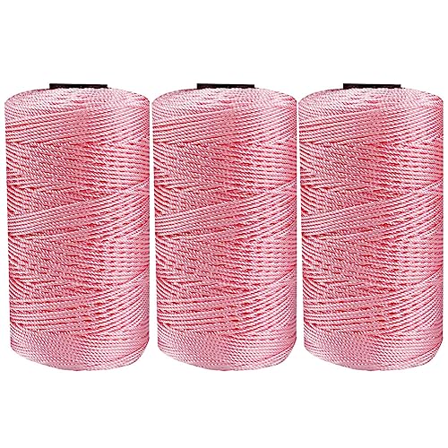 3 Stuck Makramee Garn 1,5 mm Baumwollgarn Makramee Makramee-Schnur Baumwoll Bastelschnur Baumwollgarn Zum Häkeln Macrame Cord für DIY Handwerk Basteln Wandbehang Blumenampel Traumfänger von ISAKEN