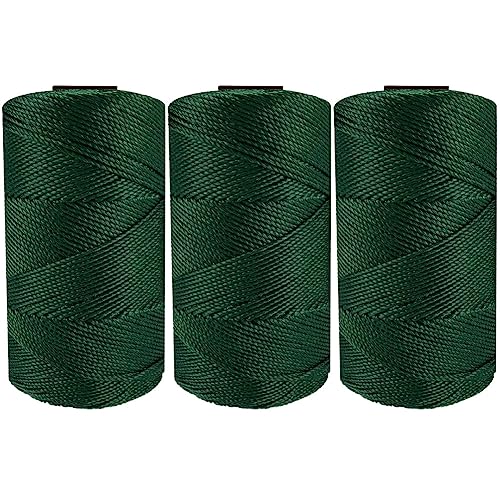 3 Stuck Makramee Garn 1,5 mm Baumwollgarn Makramee Makramee-Schnur Baumwoll Bastelschnur Baumwollgarn Zum Häkeln Macrame Cord für DIY Handwerk Basteln Wandbehang Blumenampel Traumfänger von ISAKEN