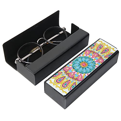 ISAKEN 5D Diamant Malerei DIY Brillenetui Aufbewahrungsbox Diamond Painting Leder Brillenetui mit Magnetverschluss für Frauen Mädchen Erwachsene Sonnenbrille Brillenetui von ISAKEN