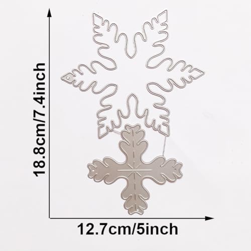 ISAKEN Weihnachts Cutting Dies, Schablonen Weihnachten Vielseitige Schablonen Kohlenstoffstahl Stanzformen Scrapbooking Prägeschablonen für DIY Herstellung Geburtstag Geschenk von ISAKEN