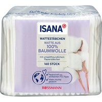 ISANA Wattestäbchen weiß, 160 St. von ISANA