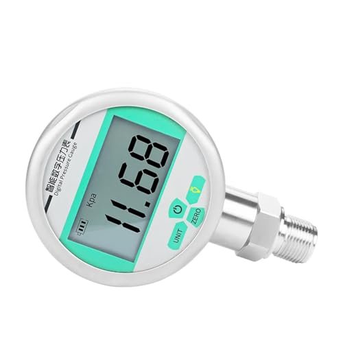 ISIRYK LCD-Display-Manometer LCD-Anzeige Digitales Druckmessgerät 0-1Mpa 0-1,6Mpa 0-2,5Mpa 0-5Mpa NPT1/2 0,2% FS Genauigkeit Druckmanometer Industrie-Druckmessgerät(0.2G 100mm NPT1-2,0-1Mpa) von ISIRYK