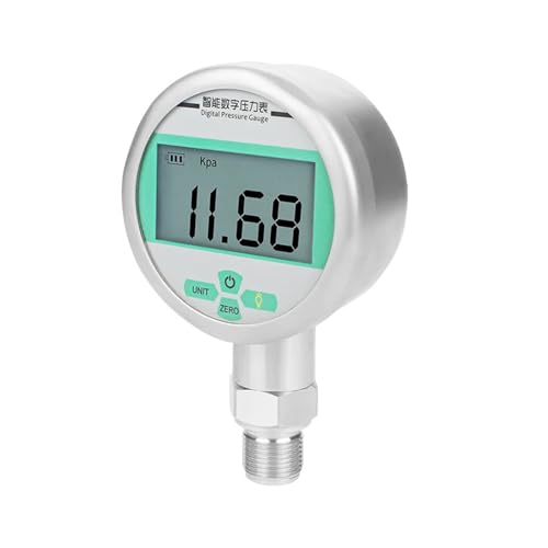 ISIRYK LCD-Display-Manometer Manometer 0,2G Digitalanzeige 100mm Luft 0-100Mpa Mit G1/4 for Wasser Elektronisches Hochdruckmanometer Industrie-Druckmessgerät(0.2G 100mm G1-4,0-10Mpa) von ISIRYK