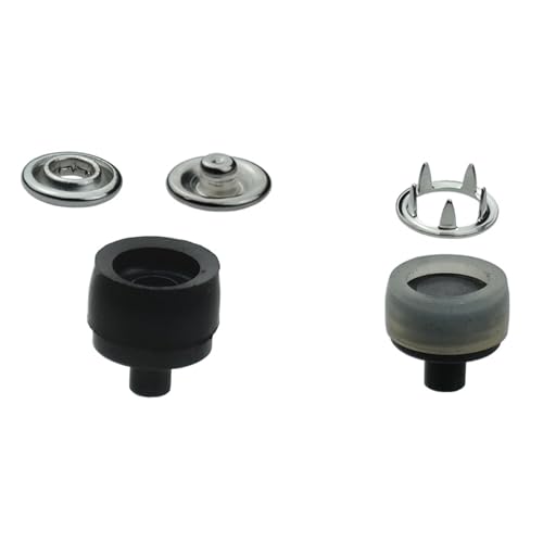 Druckknöpfe Jersey wählbar 8,5 mm bis 21 mm 100 Stück Jersey Snaps Metallknöpfe Nähzubehör Buttons (Werkzeug für Vario-Zange, 8,5 mm) von ISTA TOOLS