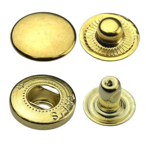 S-Feder Duckknöpfe 20 sets Knöpfe Snaps Buttons Metallknöpfe Knöpfe (15 mm) von ISTA