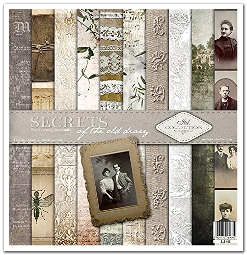 ITD Collection - Scrapbooking-Paket 12x12 inches, Scrapbooking Papier, Dekorpapier, Decoupage, Kartenherstellung, Papiergröße - 310 x 320 mm (SLS025), Mittel von ITD Collection