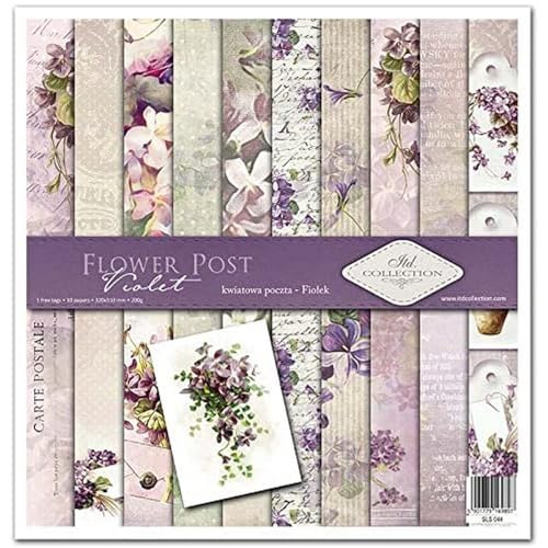 ITD Collection - Scrapbooking-Paket 12x12 inches, Scrapbooking Papier, Dekorpapier, Decoupage, Kartenherstellung, Papiergröße - 310 x 320 mm (SLS044) von ITD Collection