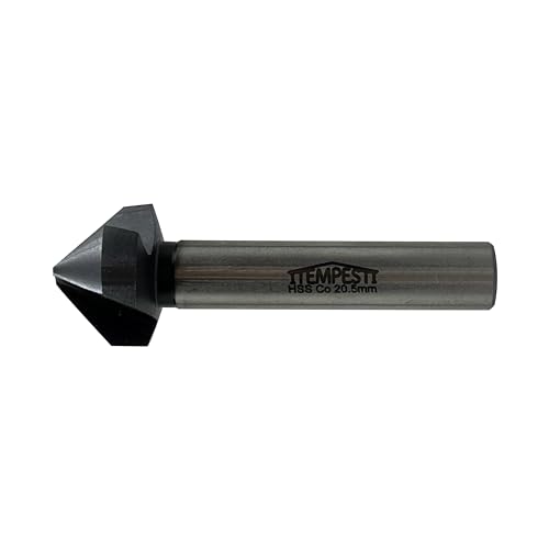 ITEMPESTI Kegelsenker 90°Ø 20,5mm - Aus M35 - TiAlN Beschichtung - robust und hitzebeständig - für Edelstähle - Schaft 10 mm von ITEMPESTI