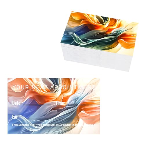 ITZAMNA 100 Stück Terminkarten Orange Blau für Salon Klinik Beauty Tattoo Wellness Erinnerungsnotizen ITZAMNA 100 Stück Terminkarten Orange Blau für Salon Klinik Beauty Tattoo Wellness Erinnerungsnotizen von ITZAMNA