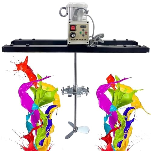 IUBGFTO IBC-Luftrührer, 2100 W elektrische Tankmischmaschine, Farbrührmaschine mit Halterung, klappbarem Propeller, Teleskopbereich 75–120 cm, für Tintenlöserrührer (B) von IUBGFTO