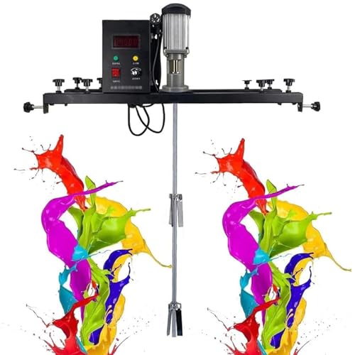 IUBGFTO IBC-Luftrührwerk, 980 W elektrische Tankmischmaschine, pneumatische 1-Tonnen-Farbrührmaschine mit Halterung, klappbarem Propeller, für Tintenlöserrührwerk von IUBGFTO