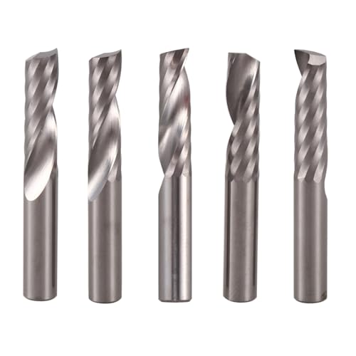 5-teiliger 6-mm-Schaftfräser aus Wolframkarbid mit einer Nut, 6 * 22 * ​​48 mm CNC-Fräser for Schnitzen von Holz, Aluminium und Acryl von IUBPWMS