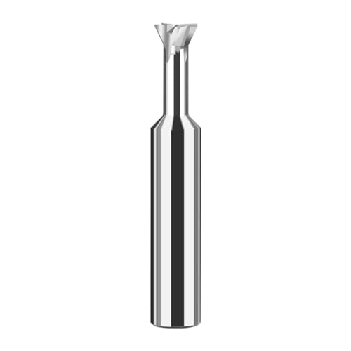 Schwalbenschwanzfräser, 45 60 75 Grad Hartmetall-Wolframstahl-Schaftfräser Fasenfräser for Metalle Aluminium(45 degree,UNCOATED_D10X60L) von IUBPWMS