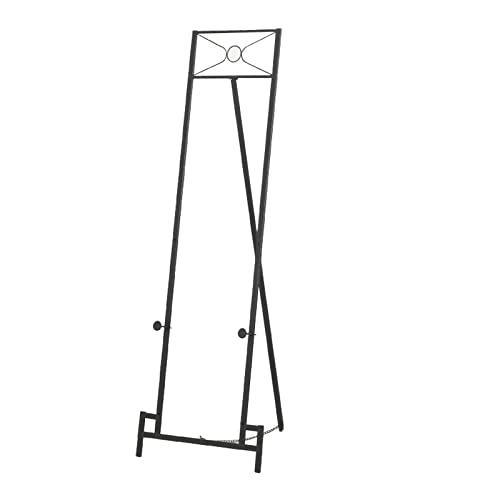 Staffelei zum Malen Präsentationsstaffelei Ständer klappbare Staffelei tragbare Kunststaffelei für Hochzeiten Plakathalter für Hotels und Restaurants,Schwarz-50 * 45 * 150cm von IUokLU