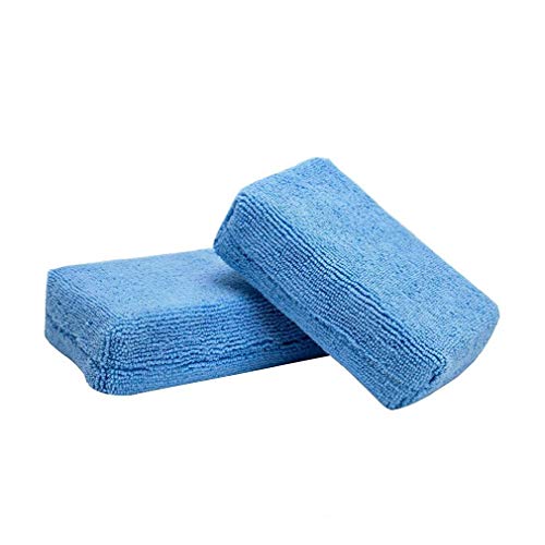 Mikrofaser Soft-Applikatoren-Schaumstoff-Werkzeug Sponge-Block-Auto Protection Tool Car Wax Applicator Pad für Hand Polish 2Sets Blau von IUwnHceE