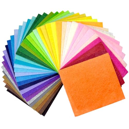 40 Farben Filzstoff Bastelfilz Filz - 30 x 20cm Filzstoff, für Filzmatte Untersetzer Dekofilz Taschenfilz zum Nähen und DIY Basteln (Farbe) von IVEOPPE