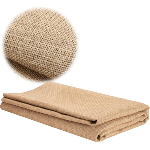 Jute Leinen Stoff Meterware Leinenstoff - 200 x 160cm Jutestoff Polsterstoff, für DIY Haus Vorhangstoff Tischdecken Kissen Taschen Gartenarbeite Jute Leinen Stoff Meterware Leinenstoff - 200 x 160cm Jutestoff Polsterstoff, für DIY Haus Vorhangstoff Tischdecken Kissen Taschen Gartenarbeite von IVEOPPE