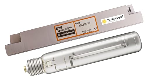 EYE IWASAKI Sunlux GROW 600W 230V Natriumdampf-Hochdrucklampe - 600W 230V Pflanzenlampe Beleuchtung Glühbirne - NHT600/GR von IWASAKI EYE