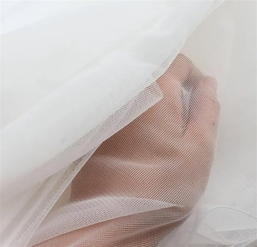 Netzstoff, weich, stark, kein Stretchnetz für Korsett/Corsage, Couture-Netz für Couture-Kleid, Hochzeit, zum Nähen (Hellhaut) von IWEIGN