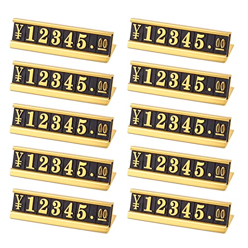 Metall-Tischsockel kombiniert, 10 Stück, für Kamera, Uhr, Telefon, Montage, arabische Etiketten für Schaufenstergeschäfte von IWOMA