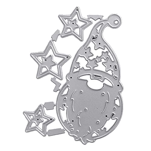 Star Santa Clear Stamps Mould Printing Carbon Steel Mold For Card Making And Scrapbooking von IWOMA