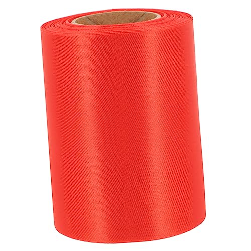 1 Rolle Hochzeitsdekorationsband seidenband ribbon geschenkband Geschenkverpackungsband Haarschleifenband Hochzeitsband selber machen Verpackungsband für Polyester rot IWOWHERO von IWOWHERO