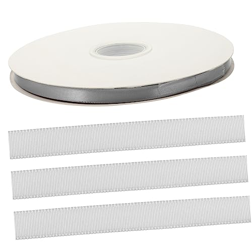 1 Rolle handgemachtes Weben Goldband zum Verpacken Dekoration ihr Glitzerband zum Verpacken Schleife seidenband ribbon verschleißfestes Verpackungsband DIY liefert Polyester Grey IWOWHERO von IWOWHERO