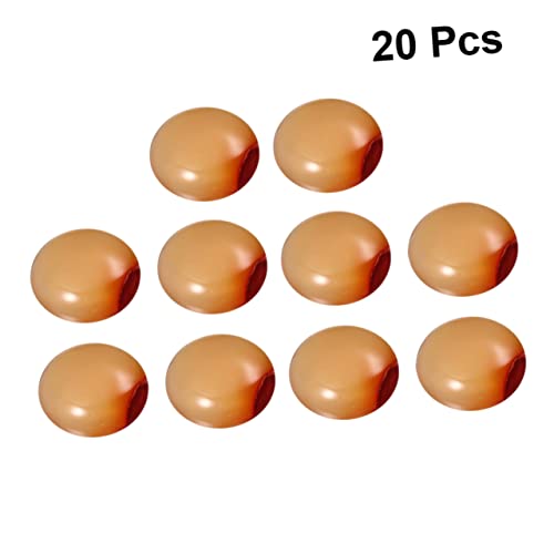 20st Schmuck Zeit Accessoires Cabochons Mit Flacher Rückseite Karneol-cabochons Achat Zeitsteinzubehör Zum Selbermachen Pastellfolienvorhänge Macaron Edelstein-patch Rot IWOWHERO von IWOWHERO