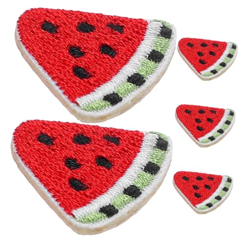 5St Stickaufkleber wassermelone DIY flecken Sommerkleidung dekorative Applikationen kinderkleider kinderkleidung Wassermelonenfleck Wassermelonenpflaster selber machen Stickgarn IWOWHERO von IWOWHERO