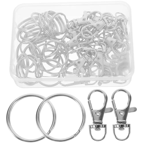 IWOWHERO 1 Box Karabinerverschluss, Metallschnalle, Ring, Schlüsselschnalle, Geldbörse, Rucksack, Metall-schlüsselanhänger von IWOWHERO