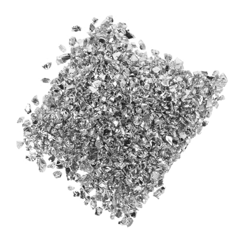 IWOWHERO 1 Lili-Edelsteinfragmente epoxidharz zubehör glitzer steinchen Glitzernde Dekoration Glitzernde Glassplitter glitzernde Sprühfarbe Sprühglitter zum Basteln metallisches Glas Silver von IWOWHERO