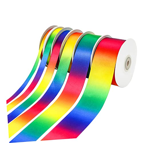 IWOWHERO 1 Rolle Geschenkband Geschenkverpackungsstreifen breites Band basteln Bulk-Band Seidenband Band verschönern home decor home dekoration Geschenkverpackungsband Gurtband Colorful von IWOWHERO