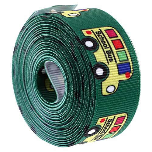 IWOWHERO 1 Rolle Gurtband für den Schulanfang Lehrerband Geschenkband mit Schulmuster DIY-Bastelband ribbon bandfeile Schleifenknoten machen Bänder dekoratives Geschenkband Polyester Green von IWOWHERO