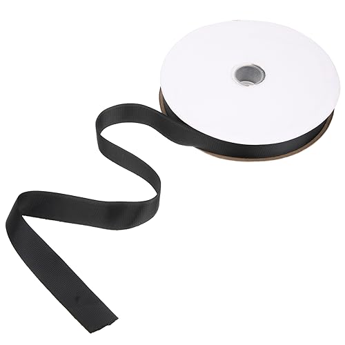 IWOWHERO 1 Rolle Schleife geschenkband seidenband seidenbänder ribbons schwarzes Band zum Verpacken von Geschenken Haar-Accessoire-Band dekoratives Band schwarzes Wickelband Polyester Black von IWOWHERO