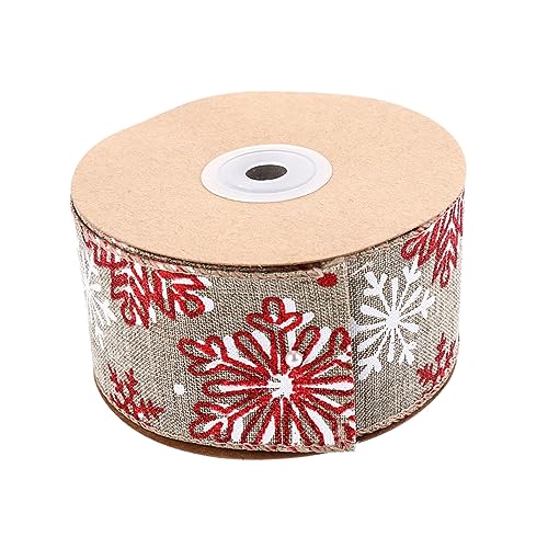 IWOWHERO 1 Rolle Weihnachtsmusterband Geschenkverpackung Breite Dekoratives Bastelband Festlichen Farben Ideal Für Weihnachten Geschenkschleifen Und Deko Projekte von IWOWHERO