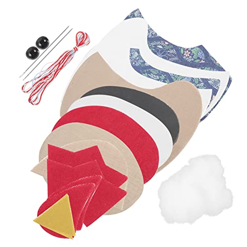 IWOWHERO 1 Satz Aufbewahrungskorb Für Stickereien Flickzeug Puppe Huhn Kreuzstich-set Aufbewahrung Von Stickgarnen Handstickset Kreuzstichpackungen Quiltset Stickgarn-kit Blumen-kit Stoff von IWOWHERO