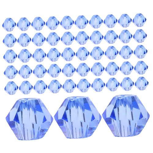 IWOWHERO 1 Satz Kristallperlen Runde Rondellperlen Facettierte Lose Perlen Strass-abstandsperlen Abstandshalter Lose Perlen Raumperlen Armband Diy Perlen Schmuck Diy Perlen Glas Blue von IWOWHERO