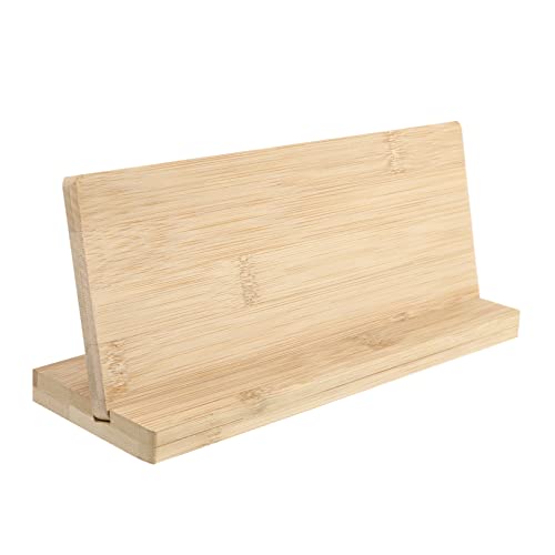 IWOWHERO 1 Satz Leeres Bambusbrett Namenstafel Index-Bambusbrett Bambus-Plakette Zahlungscode-Tafel Desktop-Namensschild Identifikation Bambusbrett Desktop-Business-Board Khaki von IWOWHERO