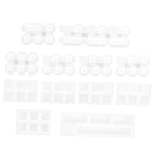 IWOWHERO 1 Set DIY Handwerk Tastatur Tastenkappen Hand Epoxidharz Schlüsselkappe Würfel DIY Schlüsselkappe Tastenkappen Gießen DIY Tablett Tastenkappenherstellung Weiß von IWOWHERO