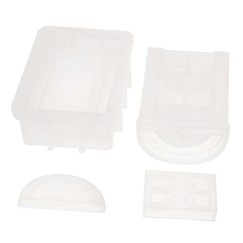 IWOWHERO 1 Set Schatzkiste Silikonform Schlüsselanhänger Boxen Kerzenformen Für Kerzenherstellung Bastelformen Wachsschmelzformen Silikonform Kit Schnallenformmaschine DIY Silikonform Weiß von IWOWHERO